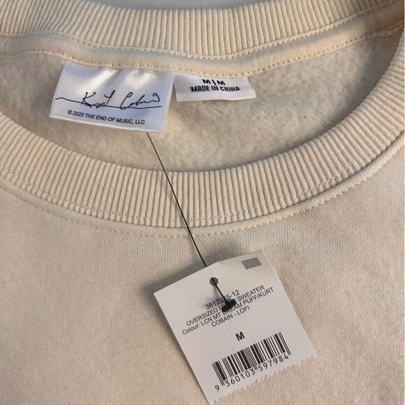 NWT mens Kurt Cobain crew neck sweater - Picture 3 of 3